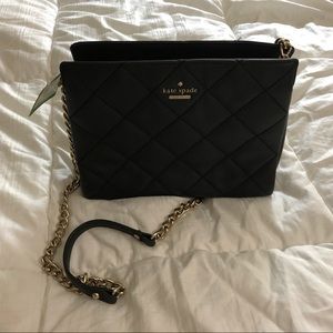 Kate Spade black quilted purse